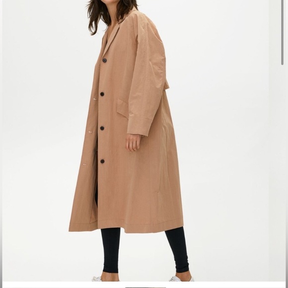 Small - Babaton Oversized Waterproof Trench (Shortened) - Picture 2 of 7